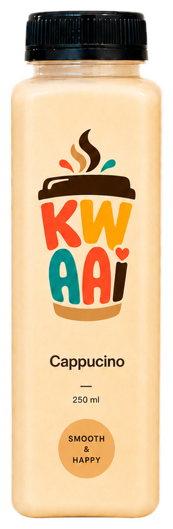 Cappuccino KWAAI Coffee 250 ml bottle