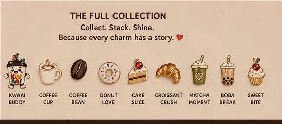 KWAAI Coffee Charm Collection