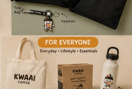 KWAAI Coffee Canvas Tote