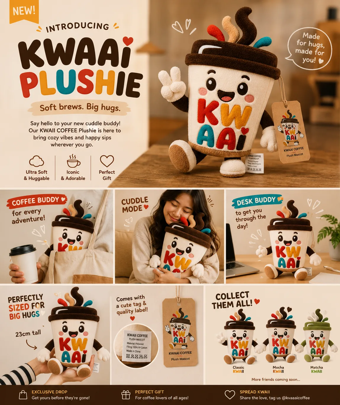 KWAAI Coffee Plushie